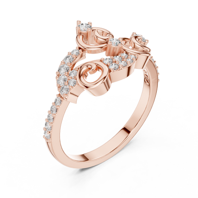 Elarielle Sculpted Diamond Ring