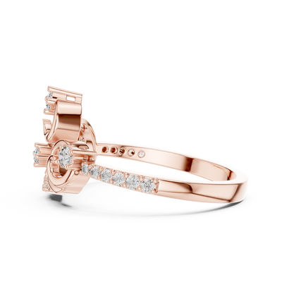 Elarielle Sculpted Diamond Ring