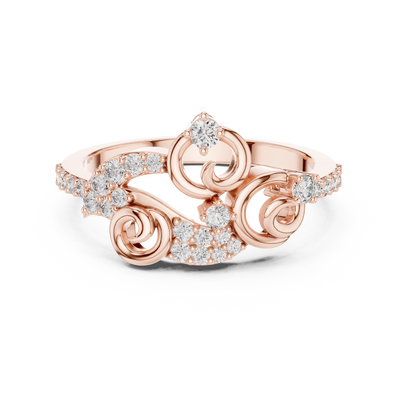 Elarielle Sculpted Diamond Ring