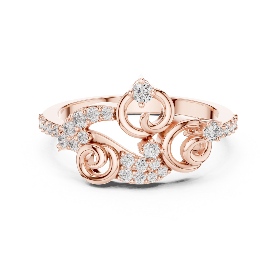 Elarielle Sculpted Diamond Ring