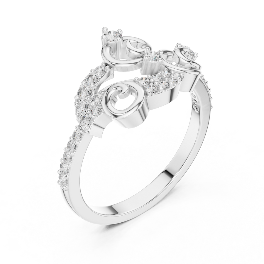 Elarielle Sculpted Diamond Ring