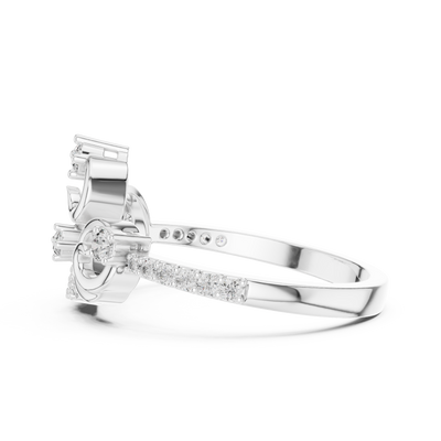 Elarielle Sculpted Diamond Ring