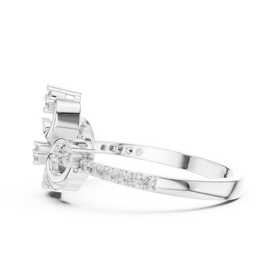 Elarielle Sculpted Diamond Ring