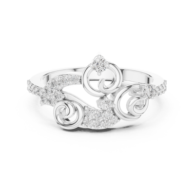 Elarielle Sculpted Diamond Ring