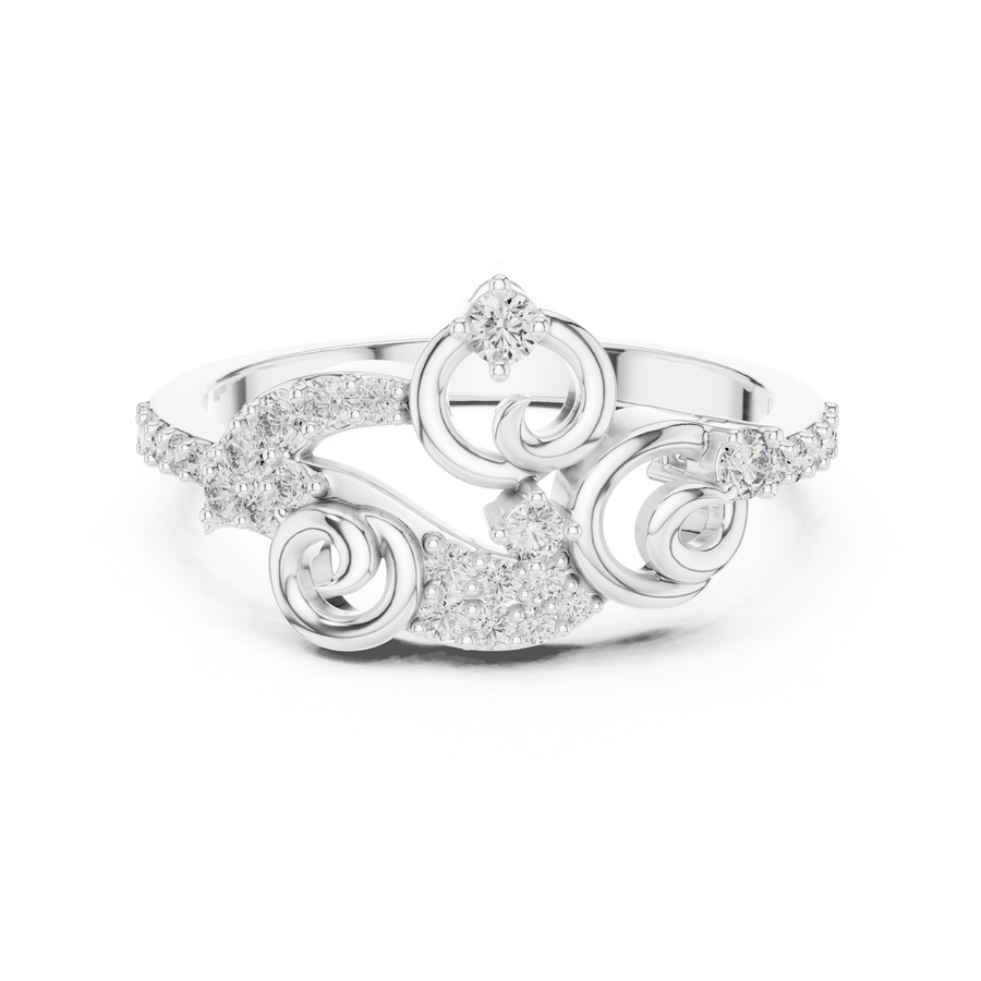 Elarielle Sculpted Diamond Ring