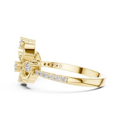 Elarielle Sculpted Diamond Ring