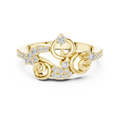 Elarielle Sculpted Diamond Ring