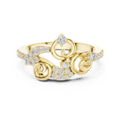 Elarielle Sculpted Diamond Ring