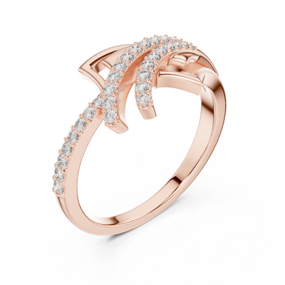 Aurelia Flow Round Diamond Ring