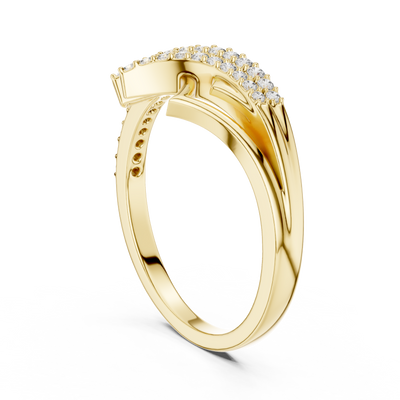 Aurelia Flow Round Diamond Ring