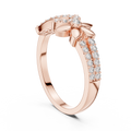 Seraphielle Floral Bloom Round Diamond Ring