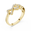Seraphielle Floral Bloom Round Diamond Ring