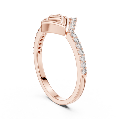 Aurevienne Geometric Diamond Ring