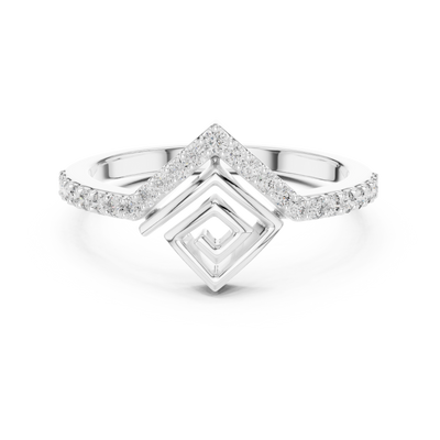 Aurevienne Geometric Diamond Ring