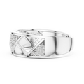 Neravienne Crossweave Round Diamond Ring
