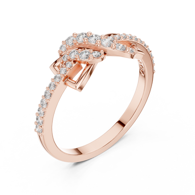 Aurevienne Interwoven Diamond Ring