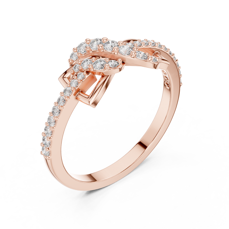 Aurevienne Interwoven Diamond Ring