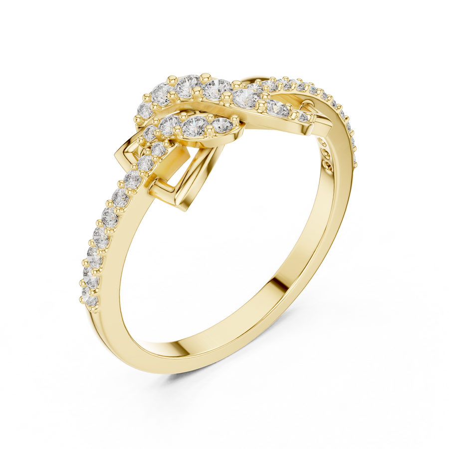 Aurevienne Interwoven Diamond Ring