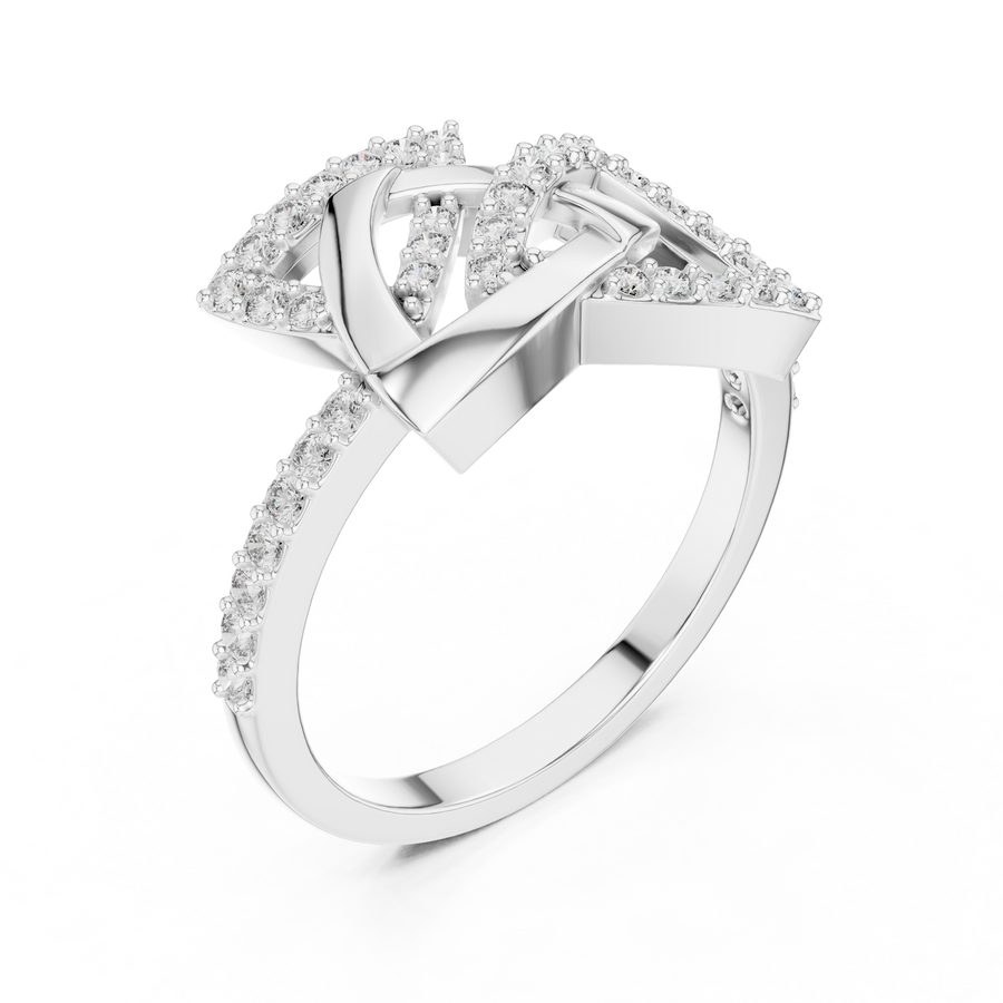 Seravienne Interwoven Diamond Ring