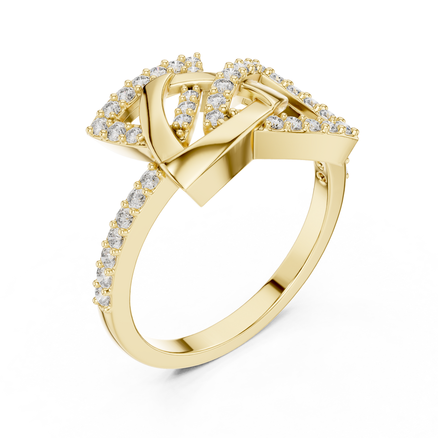Seravienne Interwoven Diamond Ring
