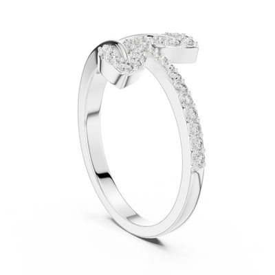 Valerienne Flowing Leaf Diamond Ring
