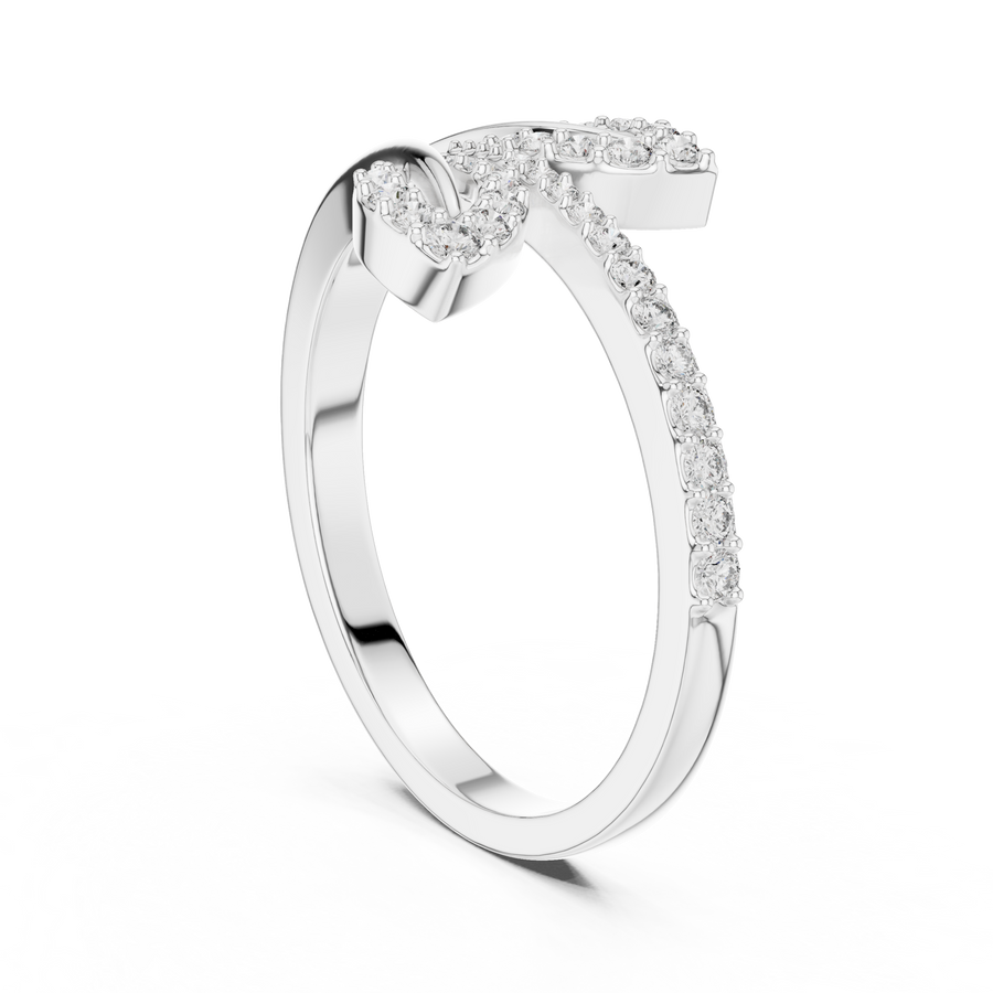 Valerienne Flowing Leaf Diamond Ring