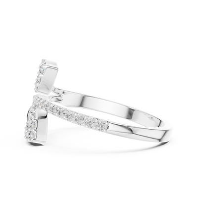 Valerienne Flowing Leaf Diamond Ring