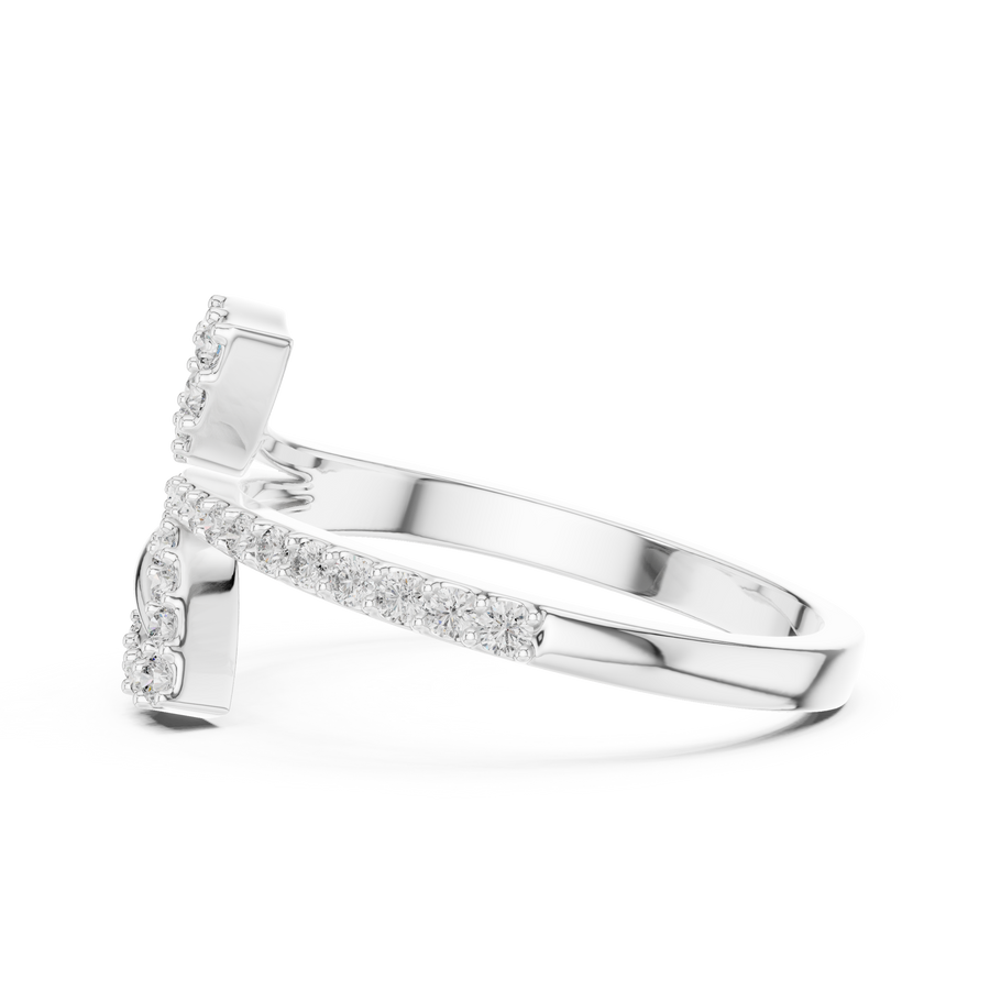 Valerienne Flowing Leaf Diamond Ring