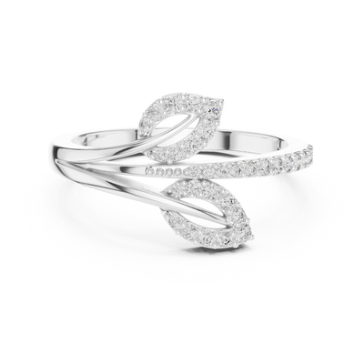 Valerienne Flowing Leaf Diamond Ring