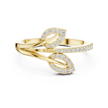 Valerienne Flowing Leaf Diamond Ring