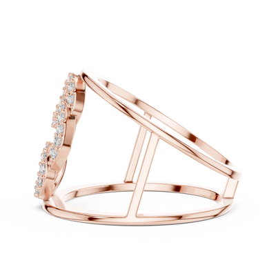 Celestrienne Twin Frame Diamond Ring