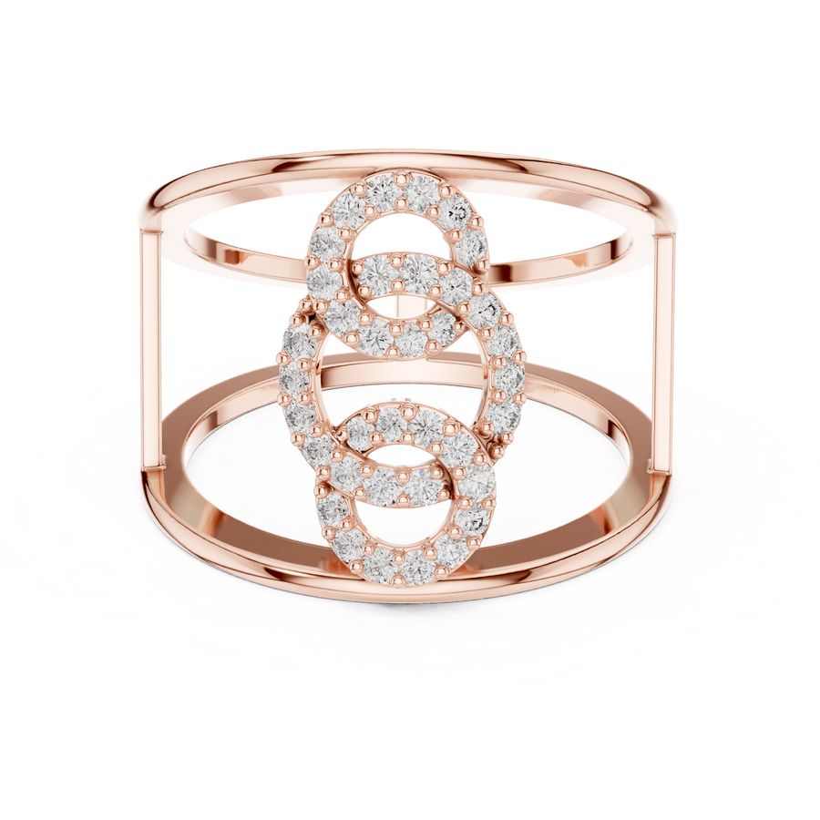 Celestrienne Twin Frame Diamond Ring