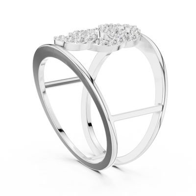 Celestrienne Twin Frame Diamond Ring