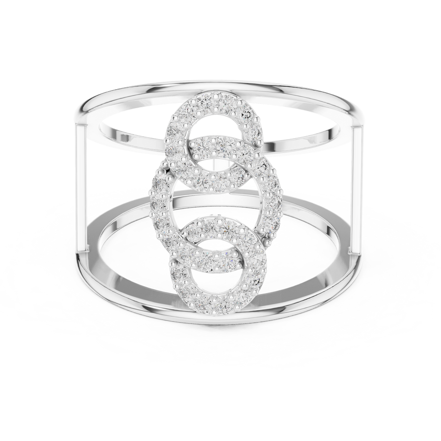 Celestrienne Twin Frame Diamond Ring