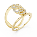 Celestrienne Twin Frame Diamond Ring