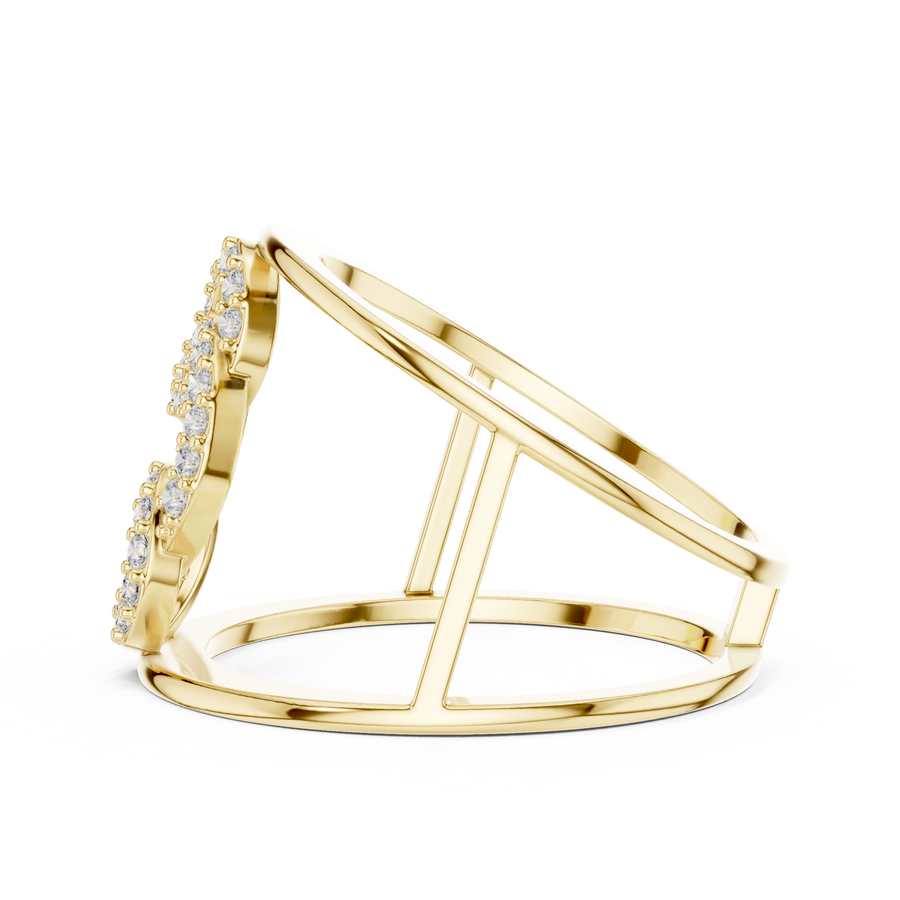 Celestrienne Twin Frame Diamond Ring