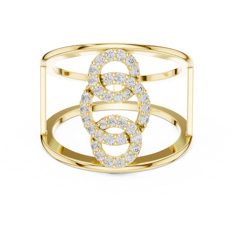 Celestrienne Twin Frame Diamond Ring