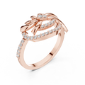 Celestienne Floral Swirl Diamond Ring