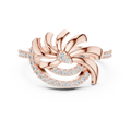 Celestienne Floral Swirl Diamond Ring