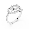 Celestienne Floral Swirl Diamond Ring