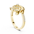 Celestienne Floral Swirl Diamond Ring