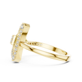 Valerienne Triangular Pavé Diamond Ring