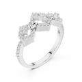Seravienne Geometric Cluster Diamond Ring
