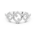 Seravienne Geometric Cluster Diamond Ring
