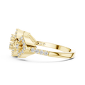 Seravienne Geometric Cluster Diamond Ring