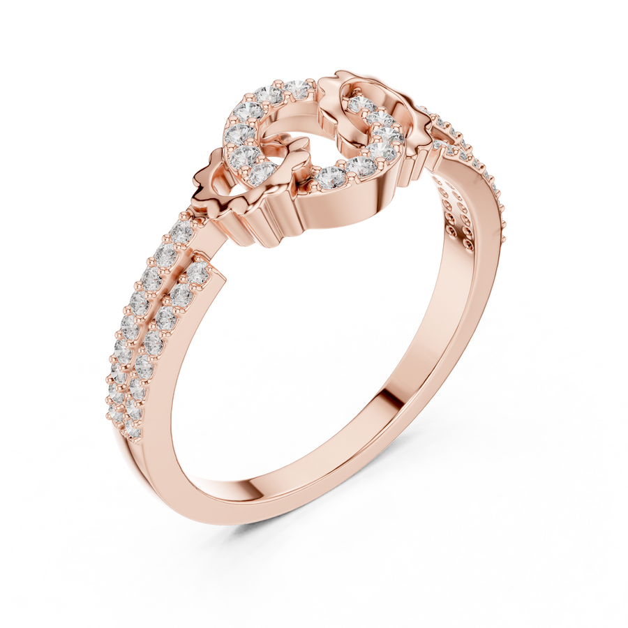 Lunavienne Triple Halo Diamond Ring