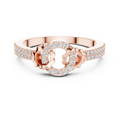 Lunavienne Triple Halo Diamond Ring