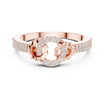 Lunavienne Triple Halo Diamond Ring