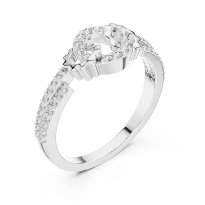 Lunavienne Triple Halo Diamond Ring
