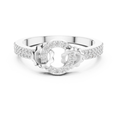 Lunavienne Triple Halo Diamond Ring